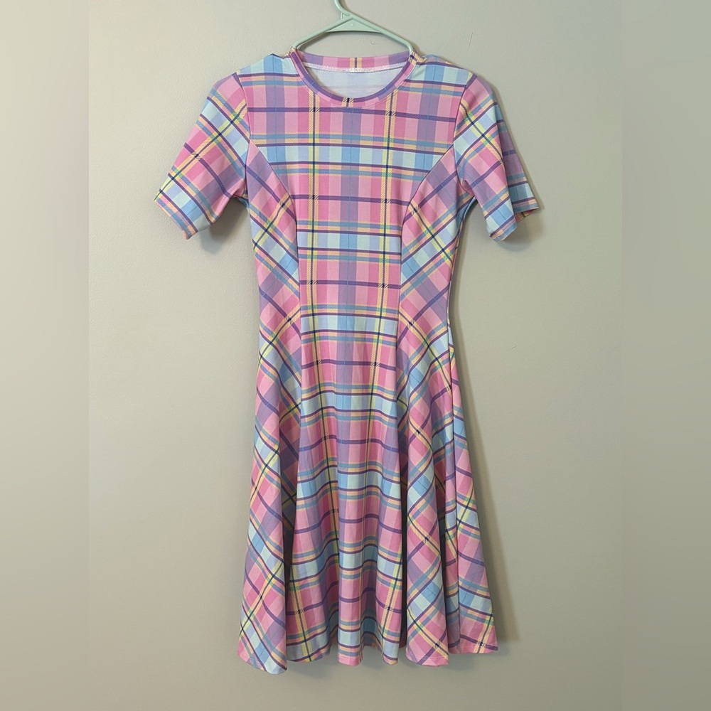 Blackmilk Tartan Candy Long Line Dress (EUC)